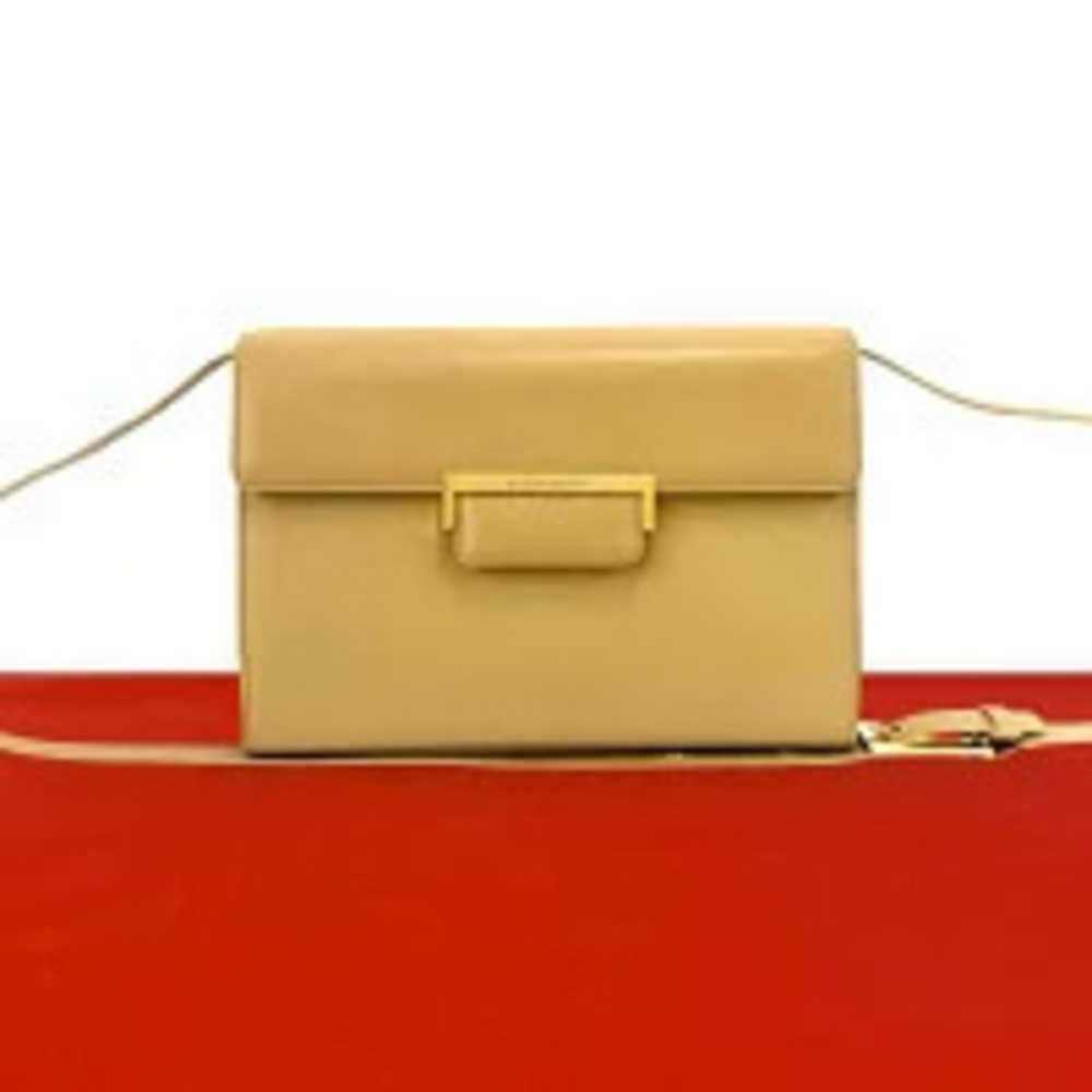 Saint Laurent Le Cinq A Sept Leather Hobo Shoulder Bag Tan